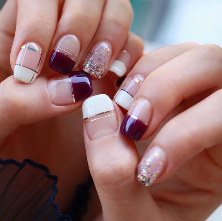 上班必备 French nail 法式指甲